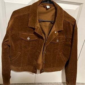 BP Brown Corduroy Crop Jacket